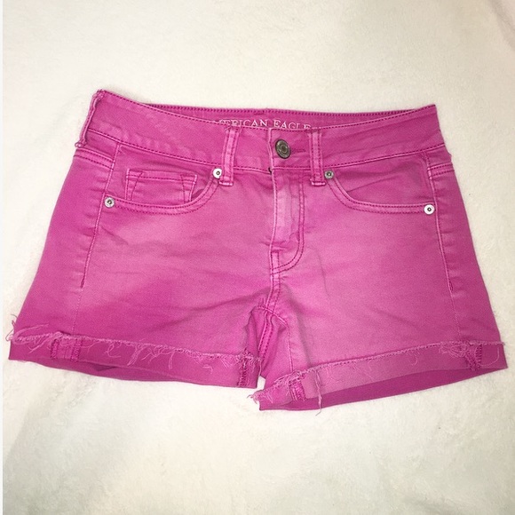 American Eagle Outfitters Pants - Pink American Eagle Denim Shorts💗 Frayed Edges!